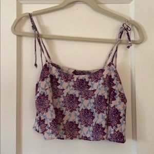 For love and lemon tie strap crop XS